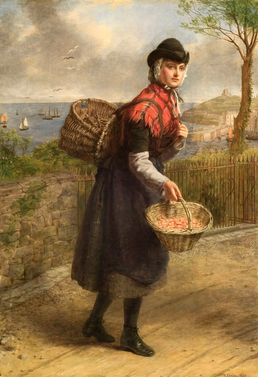 Venditrice di gamberi di Tenby, 1839